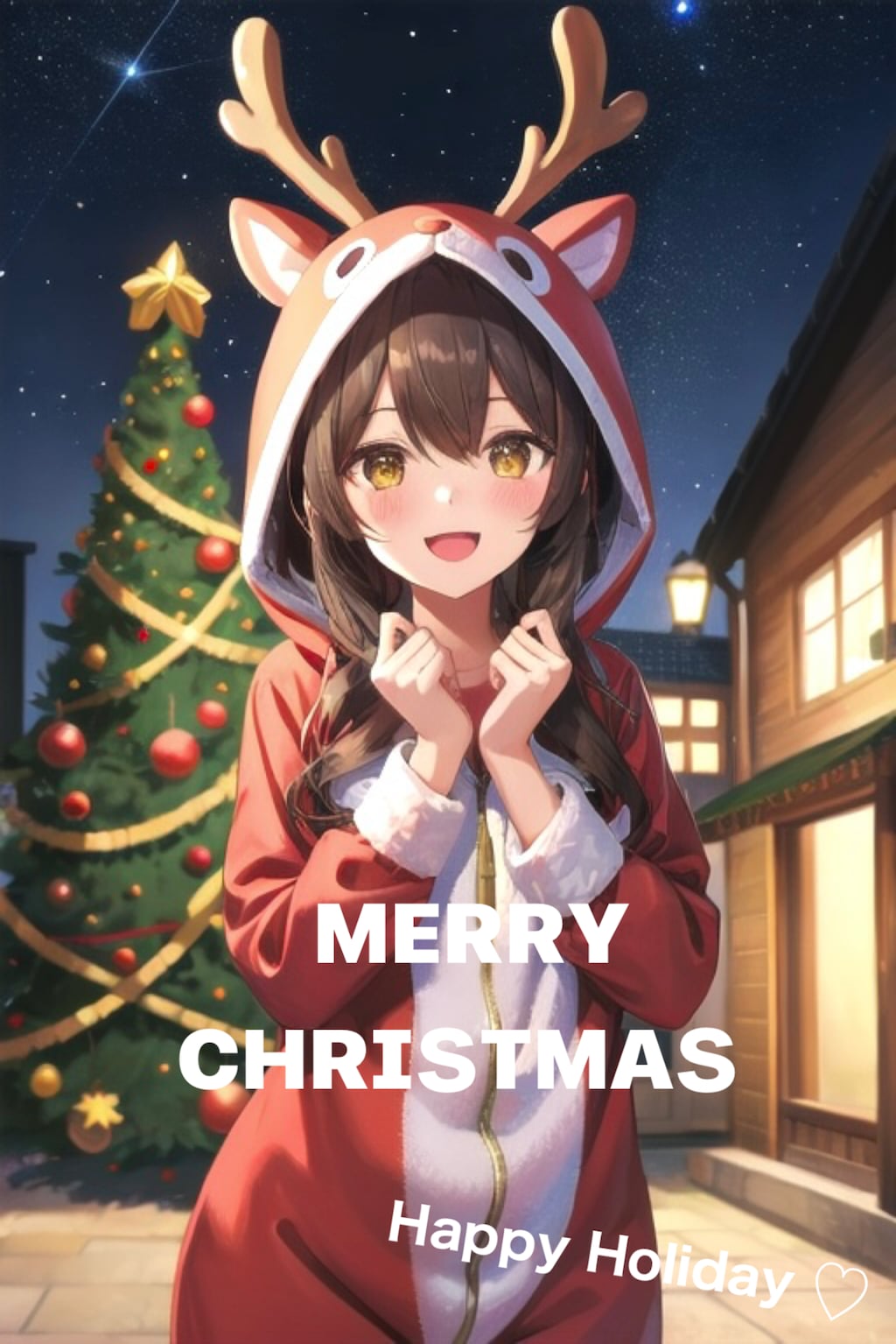 トナカイフードのなごみちゃん🦌🎄.*