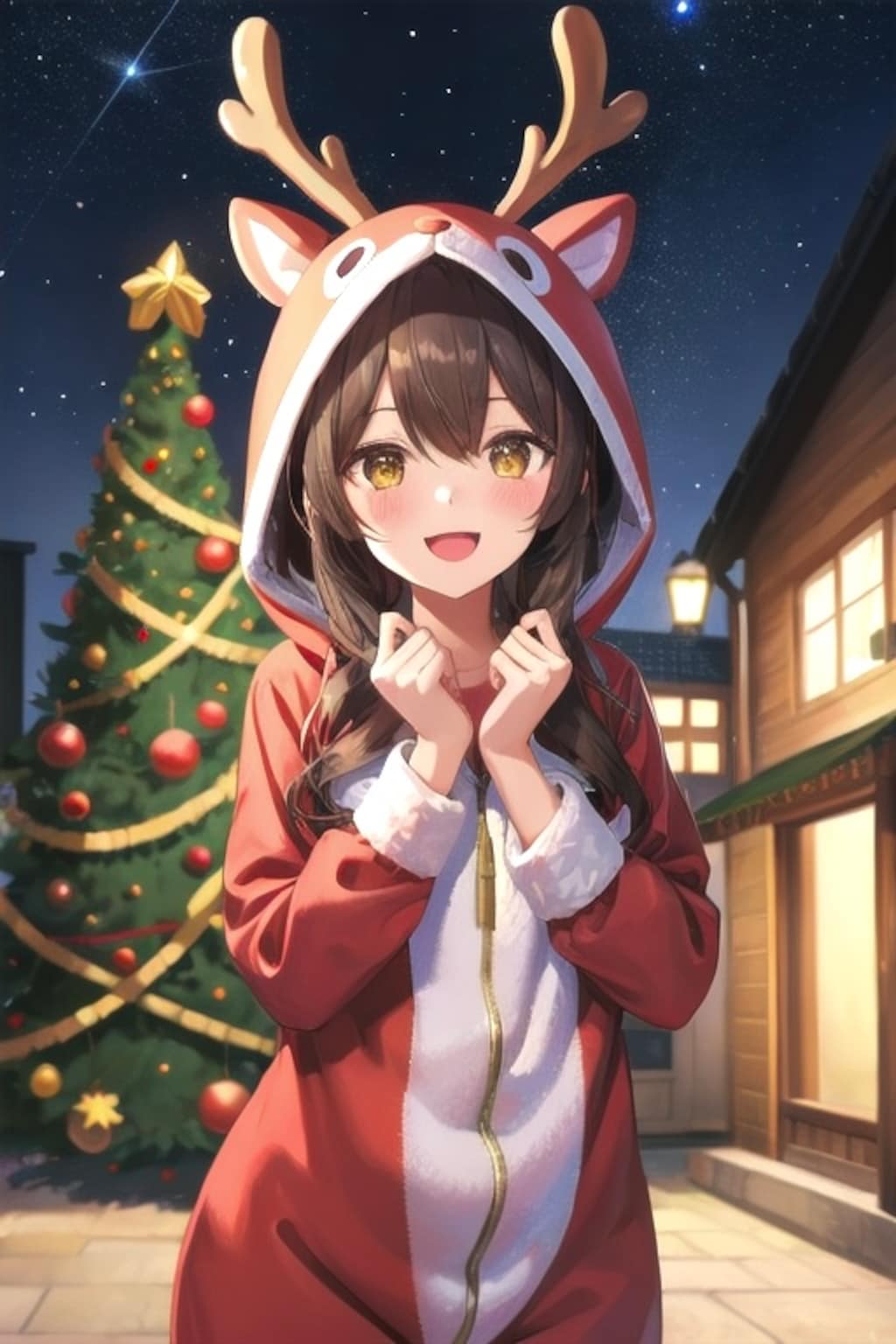 トナカイフードのなごみちゃん🦌🎄.*