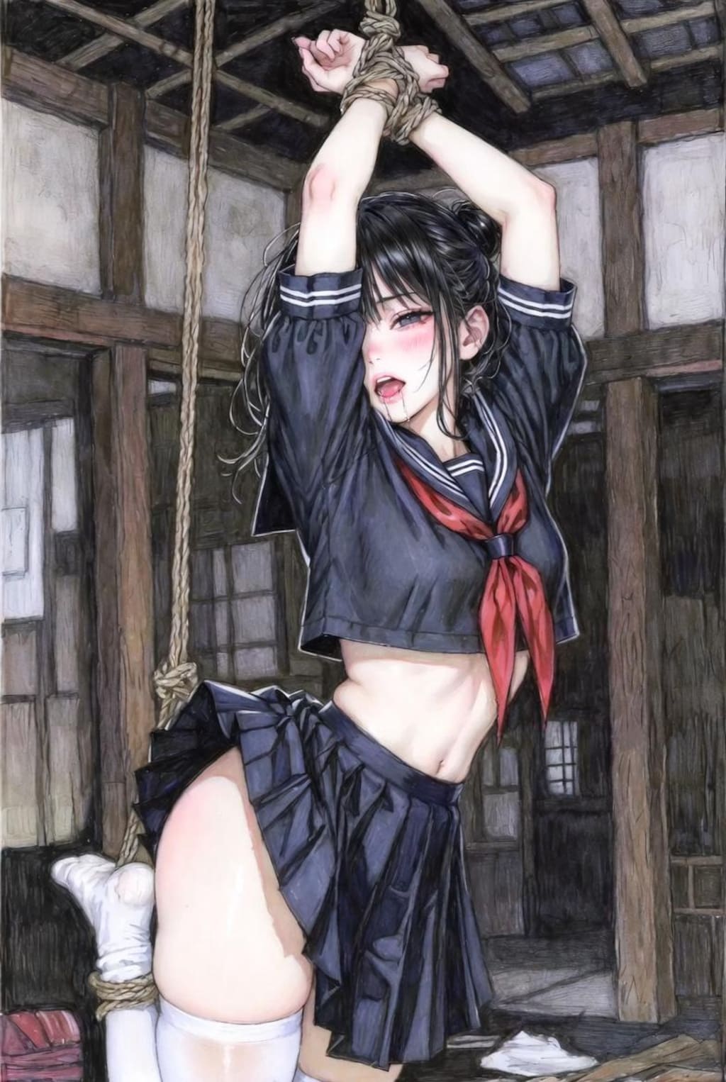 緊縛画（試作）2-2