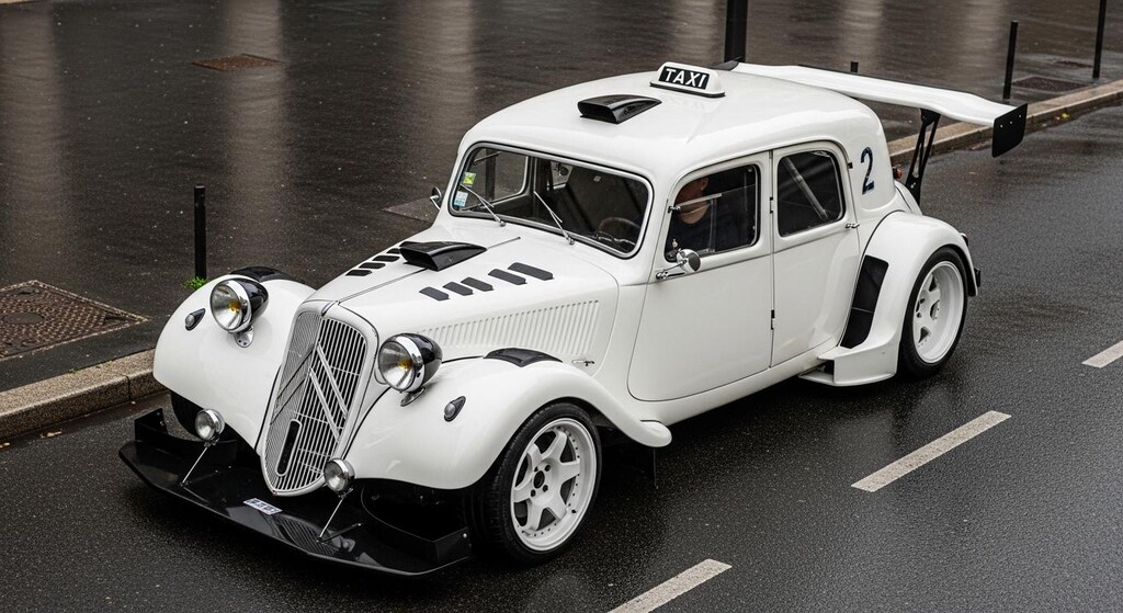 シトロエンセダンタクシーのドリ車