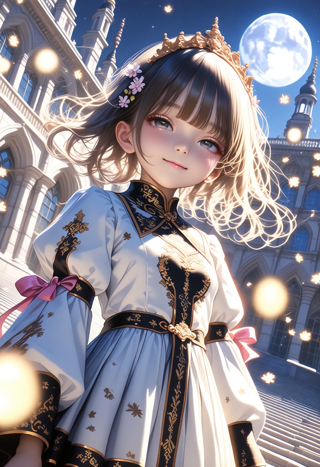 中秋の名月とプリンセス