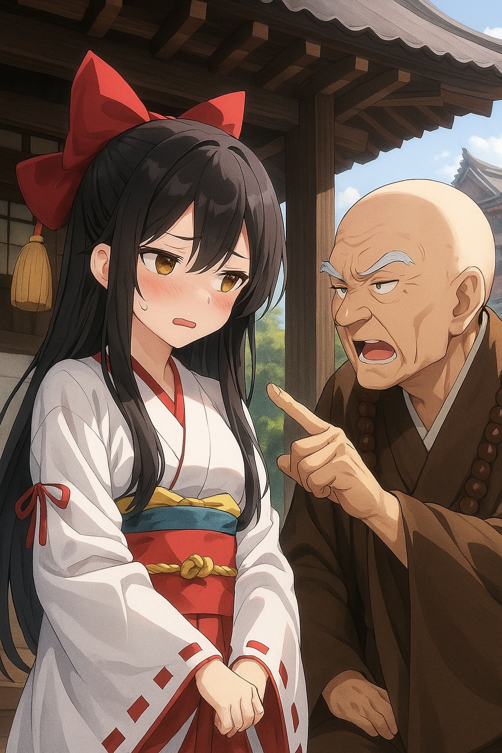 説教されるさくらちゃん