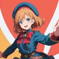 ベレー少女アニメ風 3枚目
