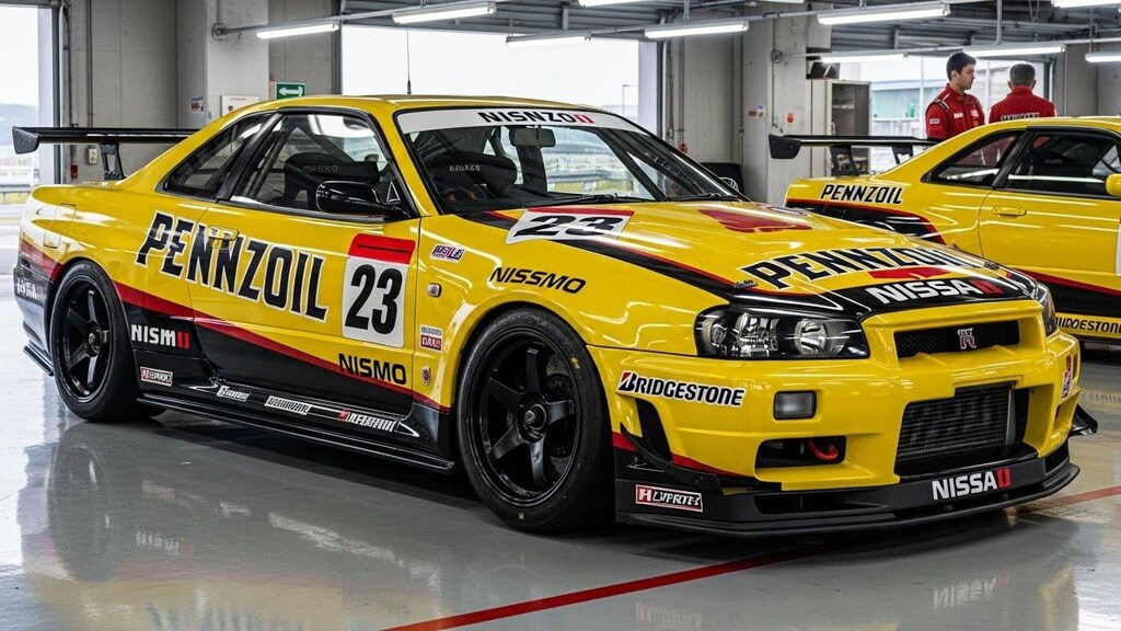 ペンズオイルR34GT-Rレーシングカー