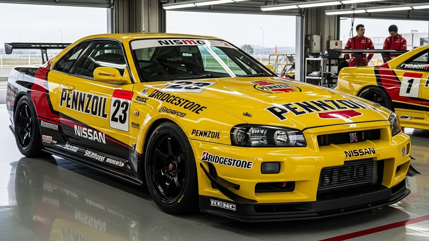 ペンズオイルR34GT-Rレーシングカー | の人気AIイラスト・グラビア