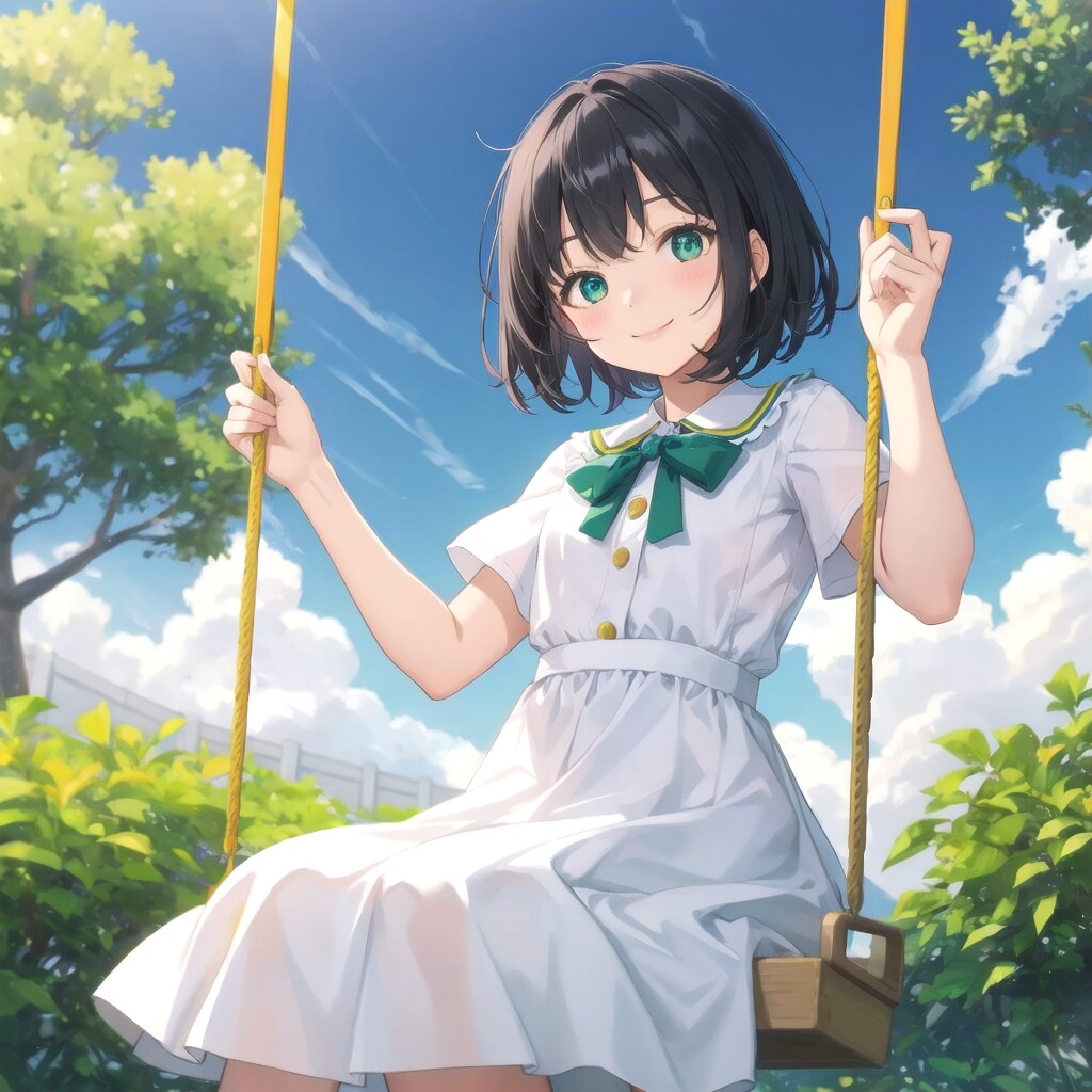 全力ブランコ少女5