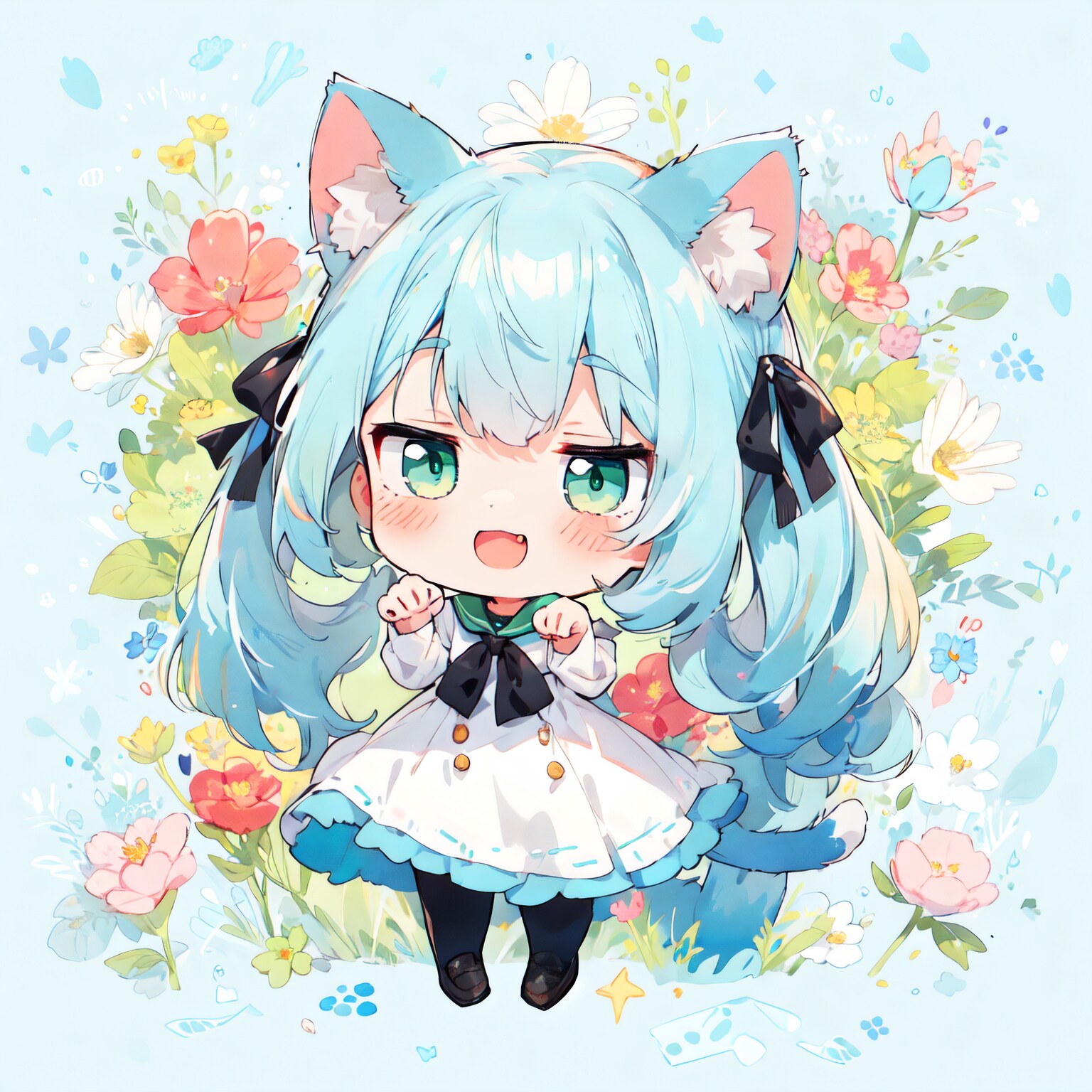 猫耳ツインテちゃん