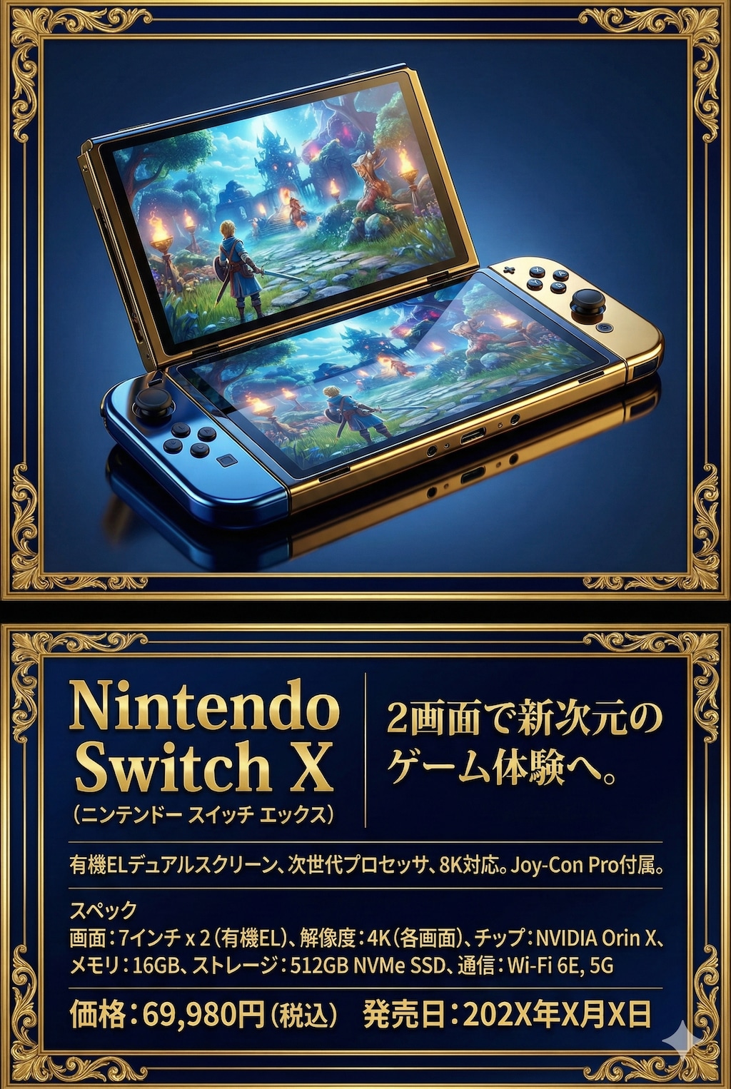 偽広告　任天堂スイッチX