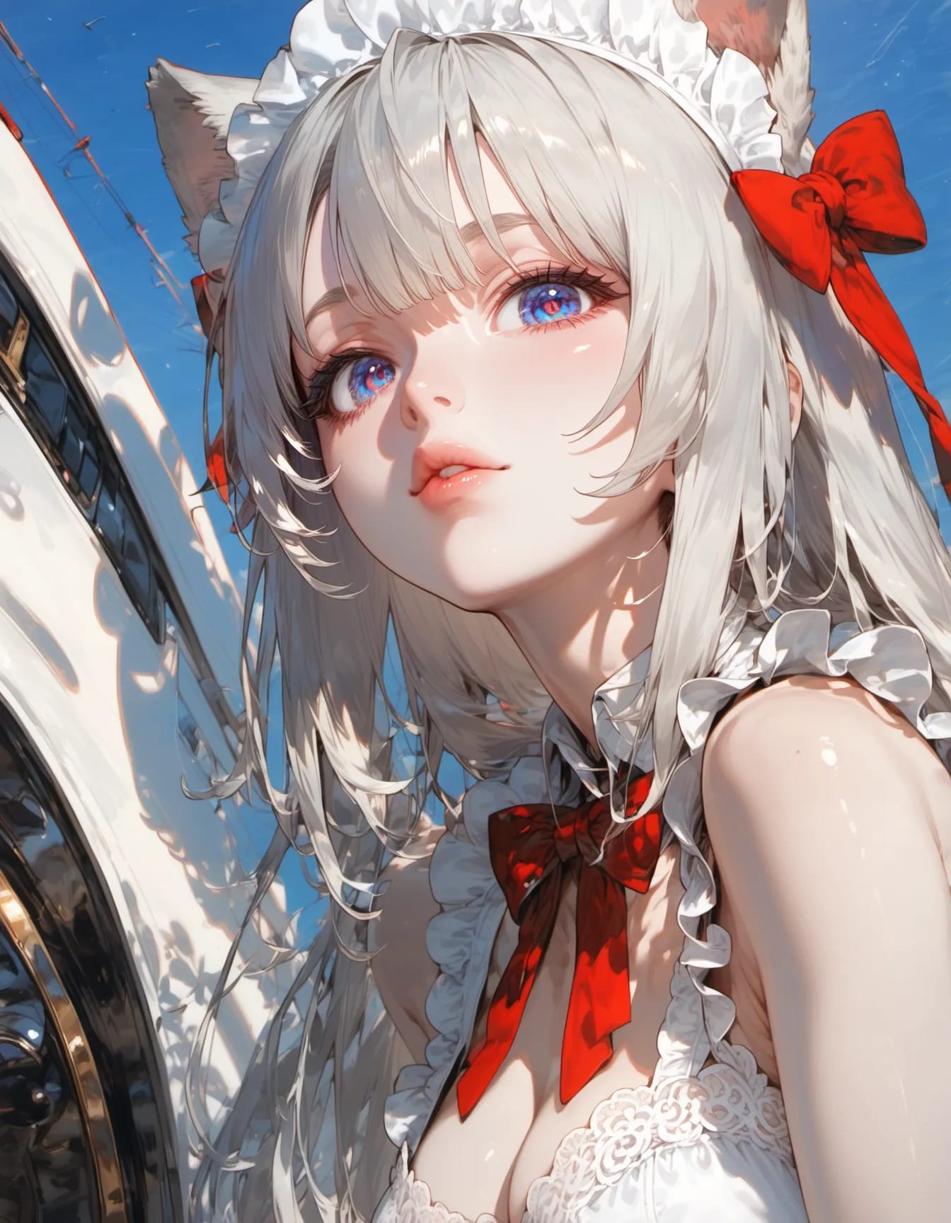 Scarlet Ribbons Under Blue | の人気AIイラスト・グラビア