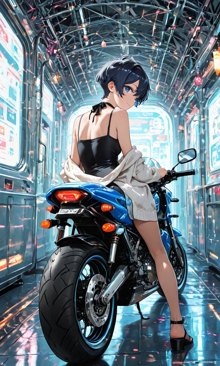 バイクといっしょ | の人気AIイラスト・グラビア