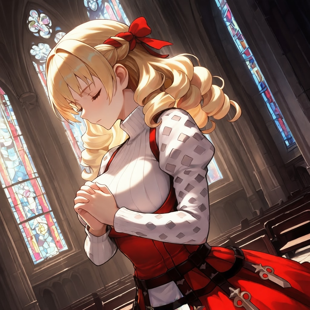 朝の礼拝堂にて