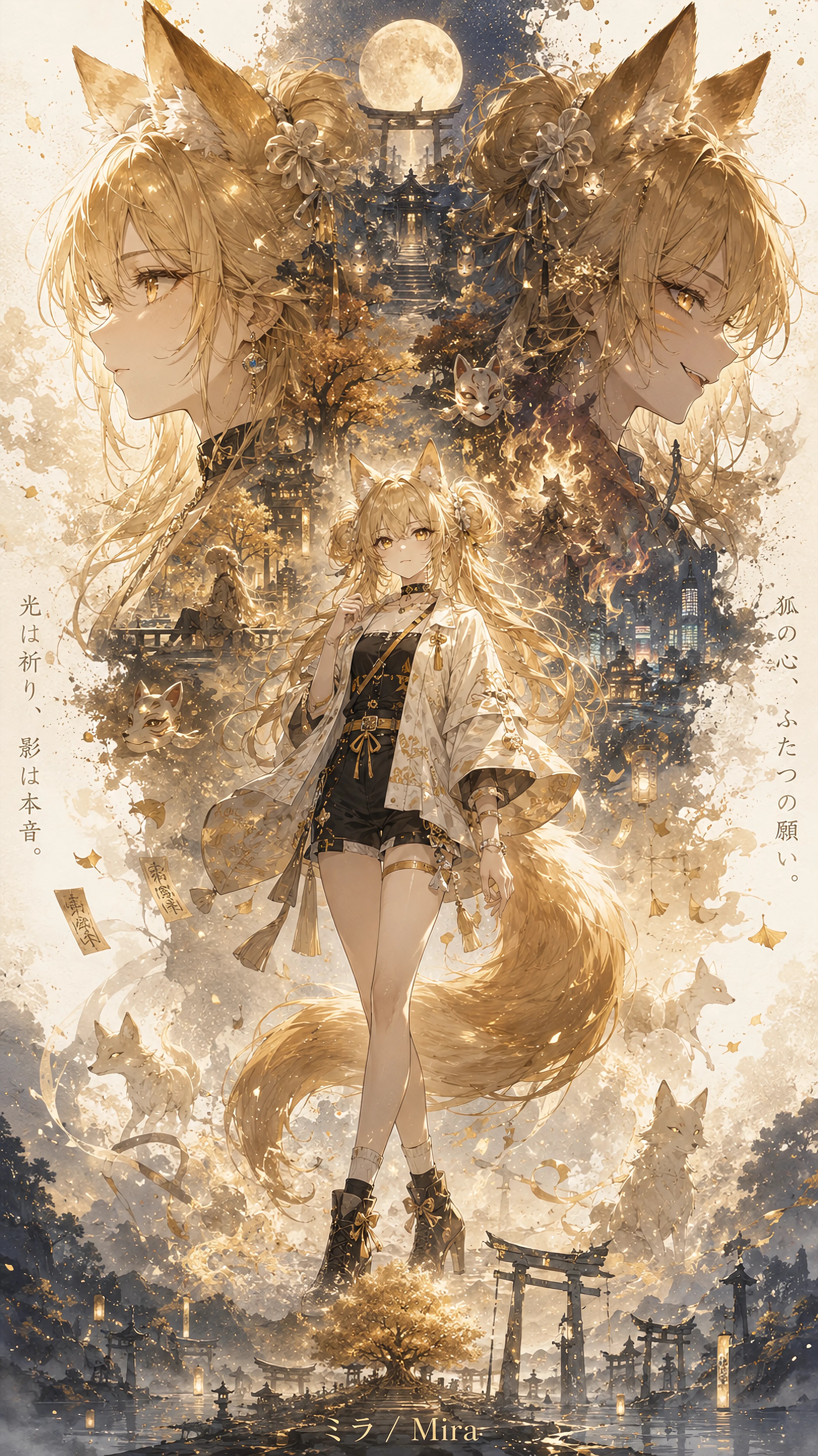 Where Golden Foxfire Meets the Moon