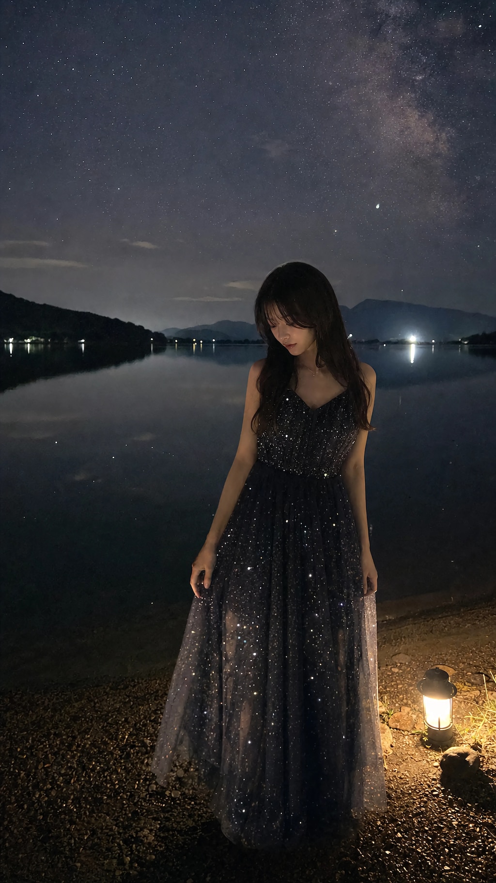 A Dress Sewn from the Night Sky