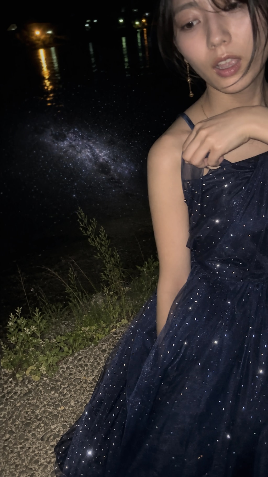 A Dress Sewn from the Night Sky