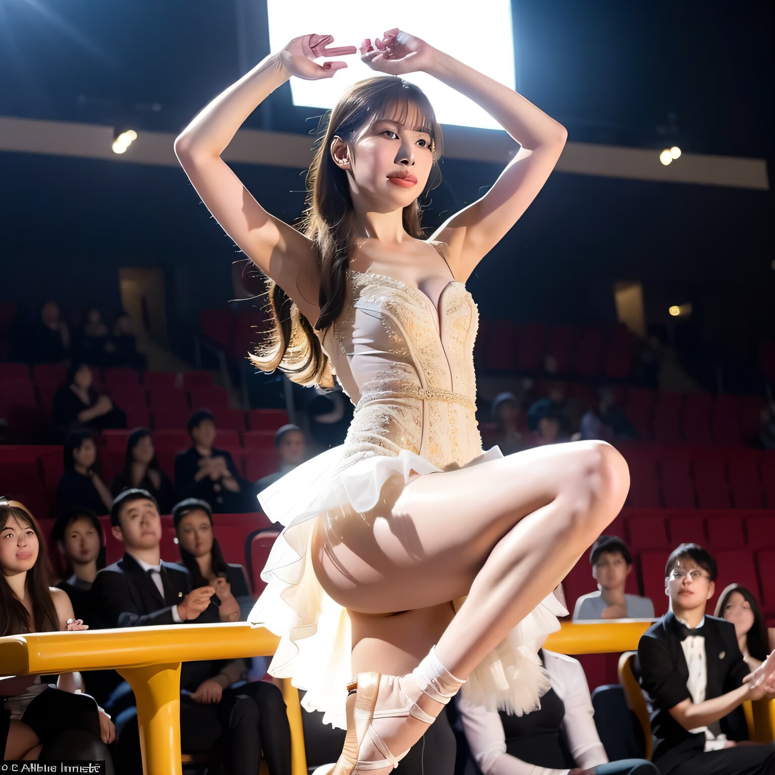 黒髪ロングで演劇の美女２８ | の人気AIイラスト・グラビア