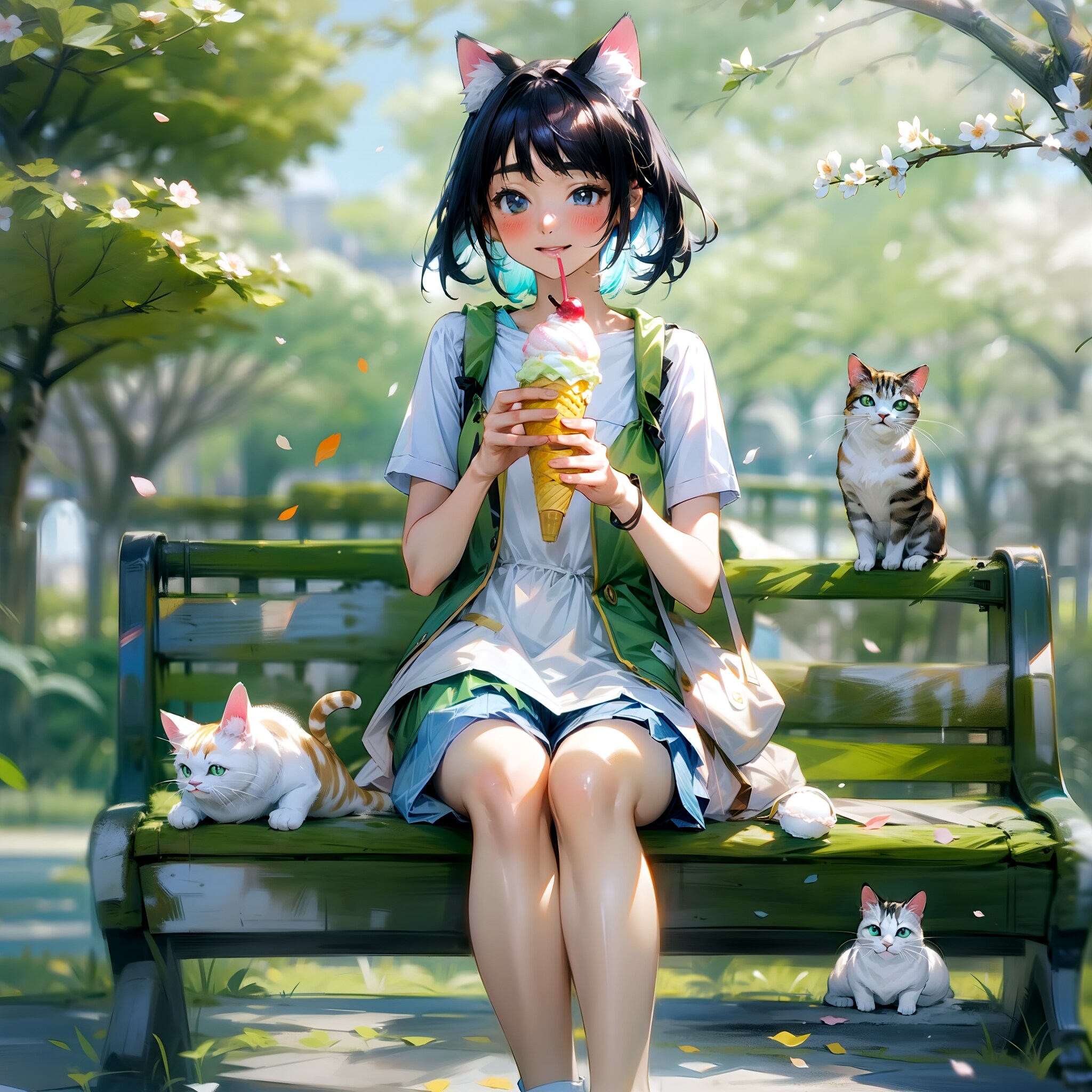 猫と私とアイスクリーム