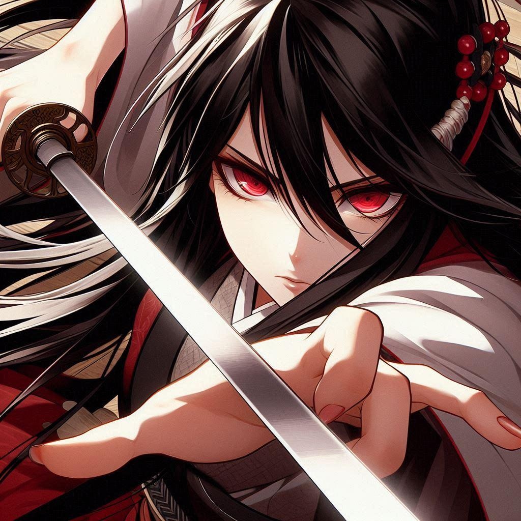 黒髪の女侍さん３３８