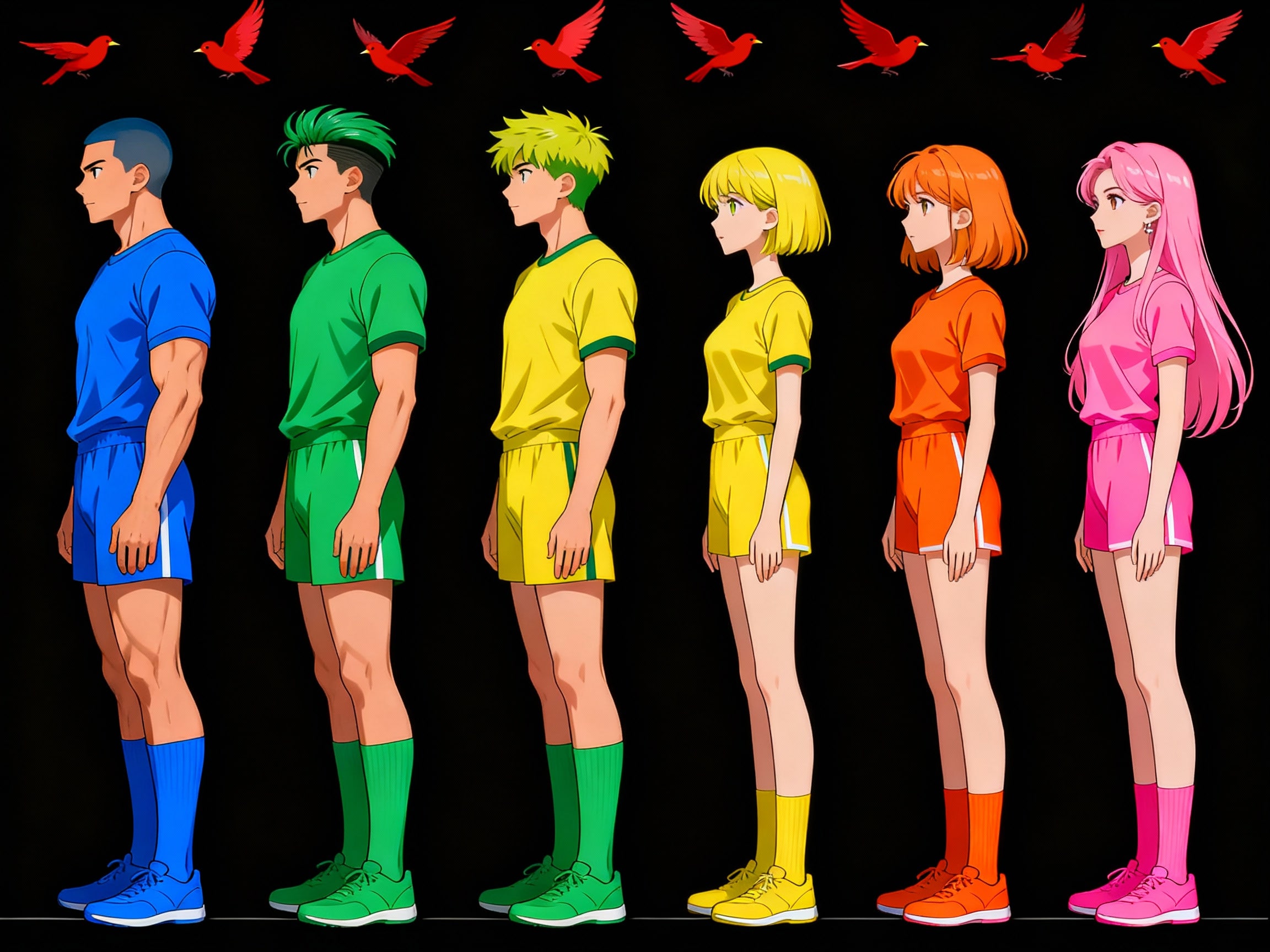 整列 10 | の人気AIイラスト・グラビア