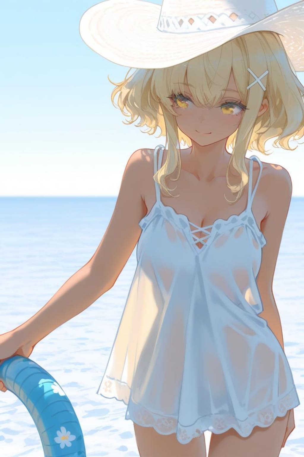揺れるキャミソール