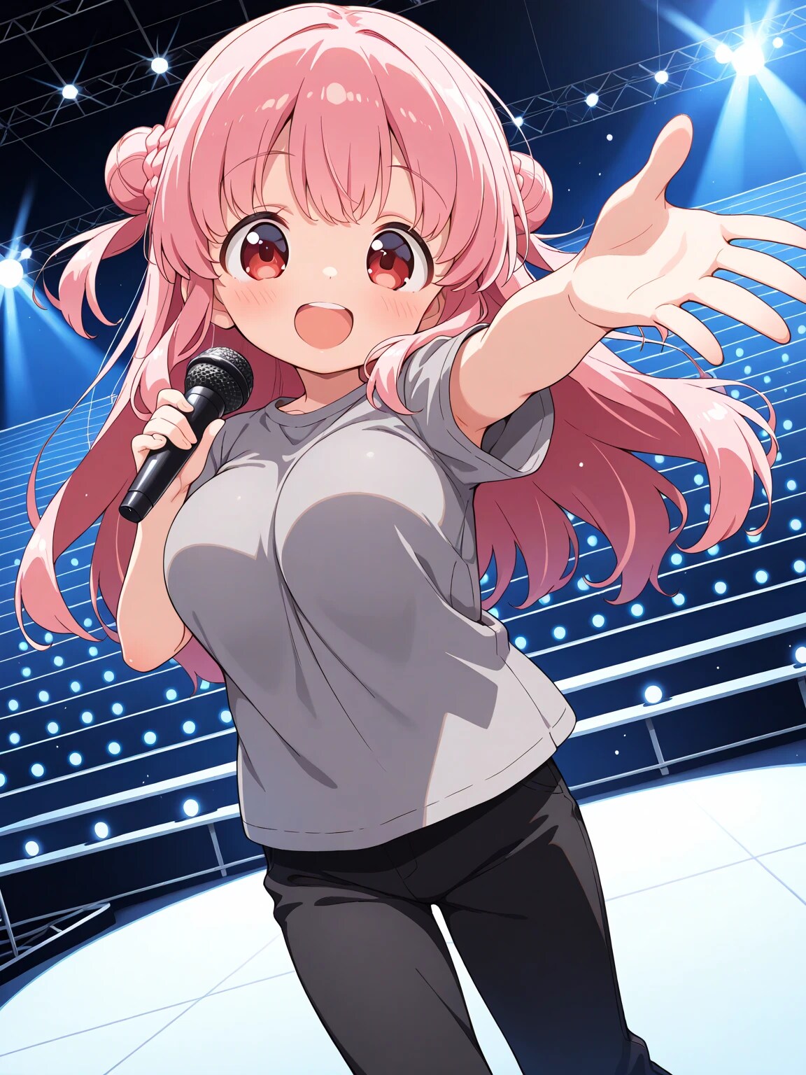 練習中のりなちゃん