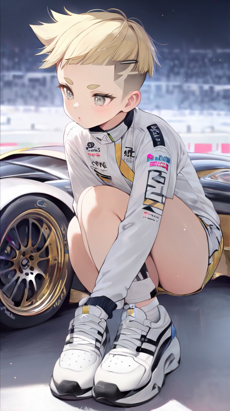 ボーイッシュなレースクイーン | の人気AIイラスト・グラビア