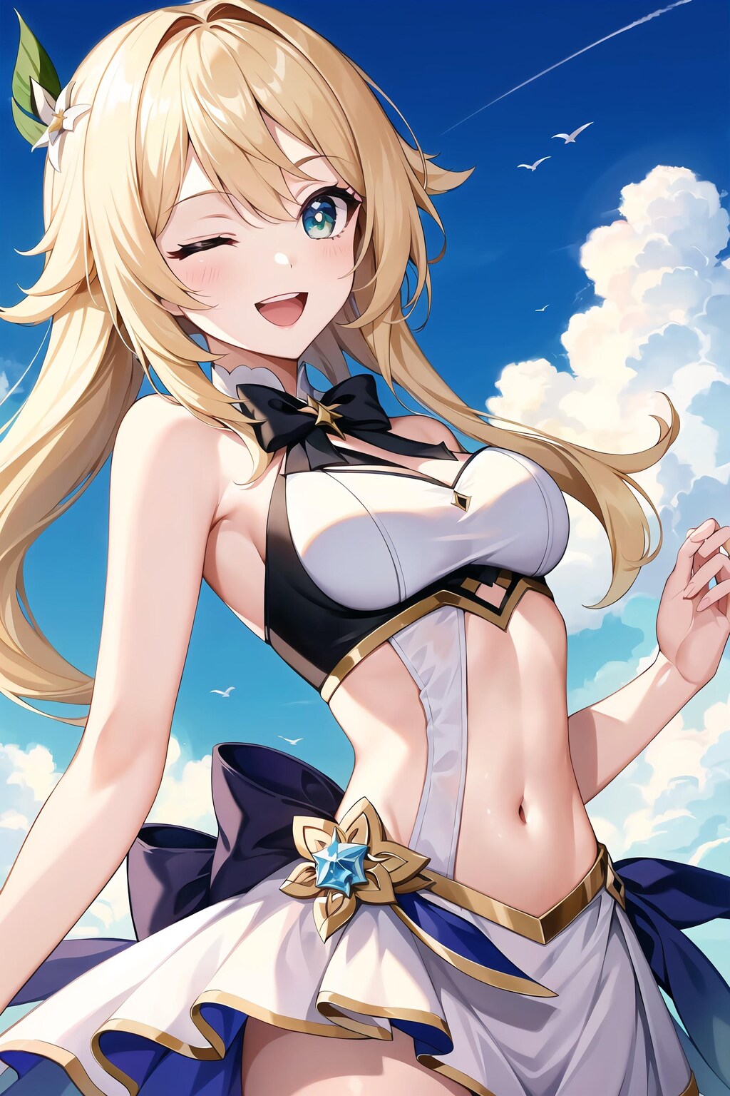 へそ出し蛍