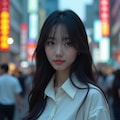 白シャツ美女の清楚感 6枚目