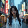 白シャツ美女の清楚感 2枚目