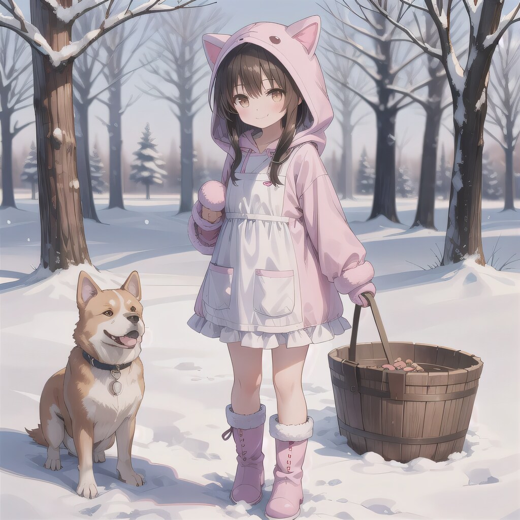 黒髪ロングでコートの少女４