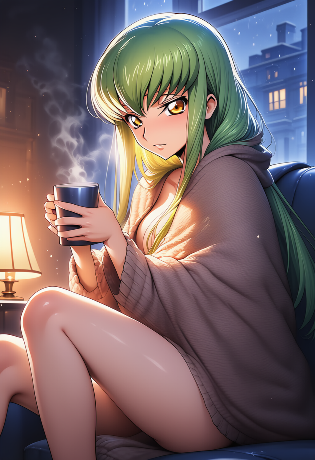 灯のぬくもり ― Warmth Beneath the Lamp