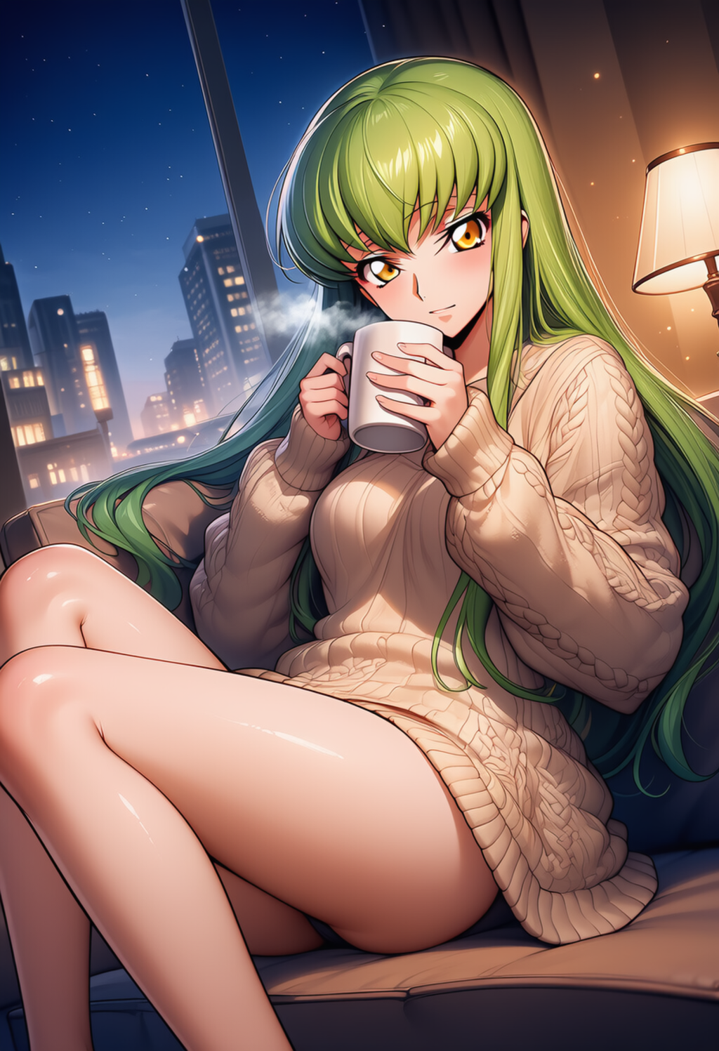 灯のぬくもり ― Warmth Beneath the Lamp