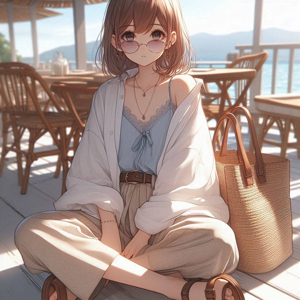 夏のコーディネイト(DALL-E)(6)