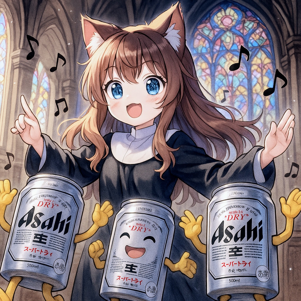 讃美歌を歌う小さな女の子