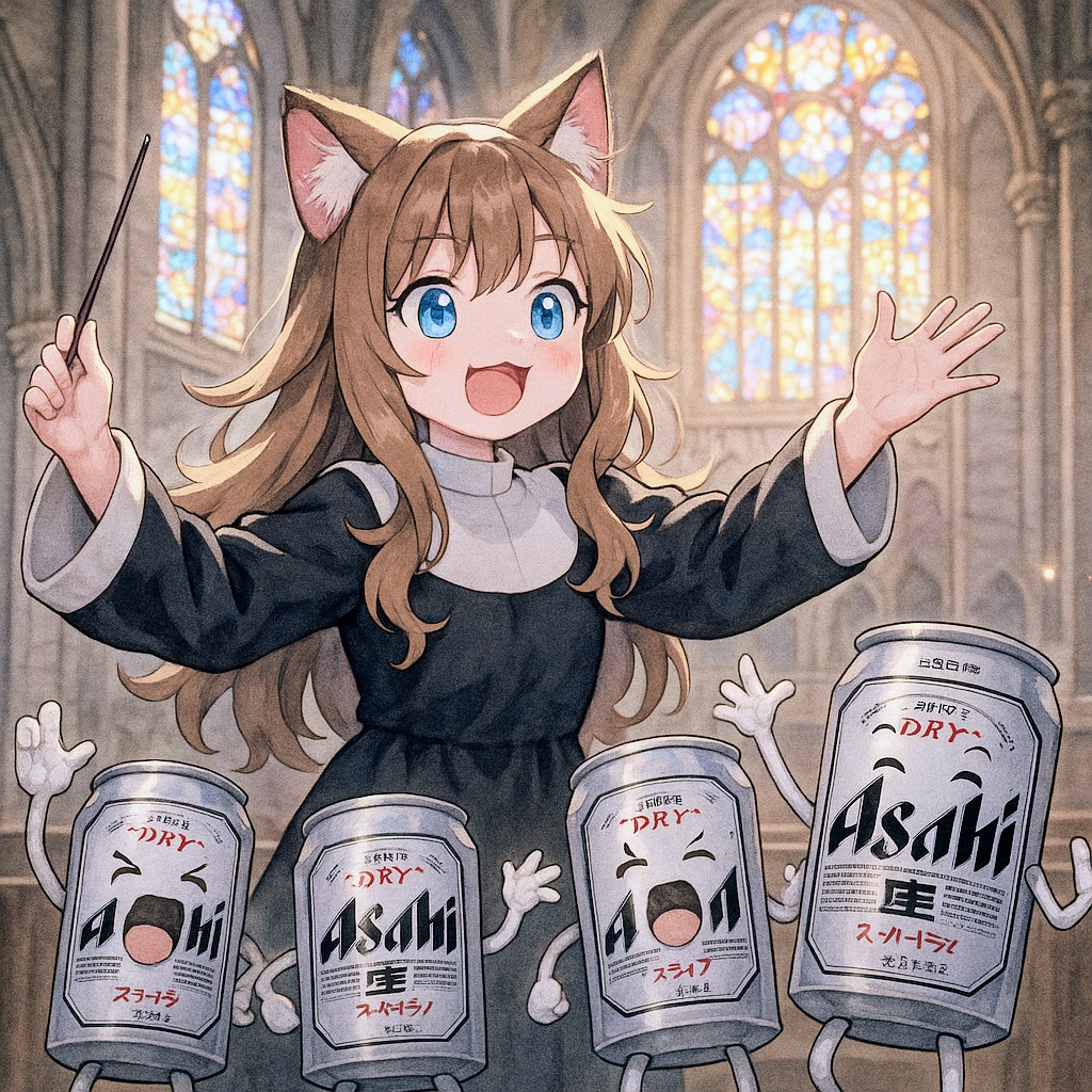 讃美歌を歌う小さな女の子