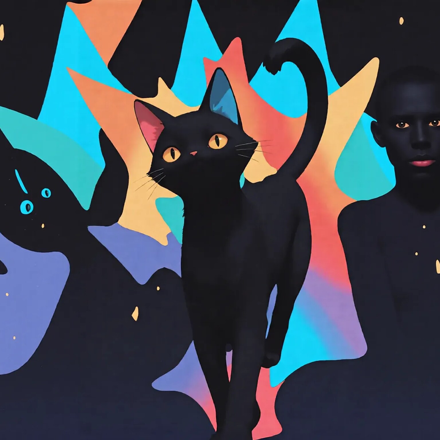 クロネコ🐈‍⬛と黒…⁉︎ | の人気AIイラスト・グラビア