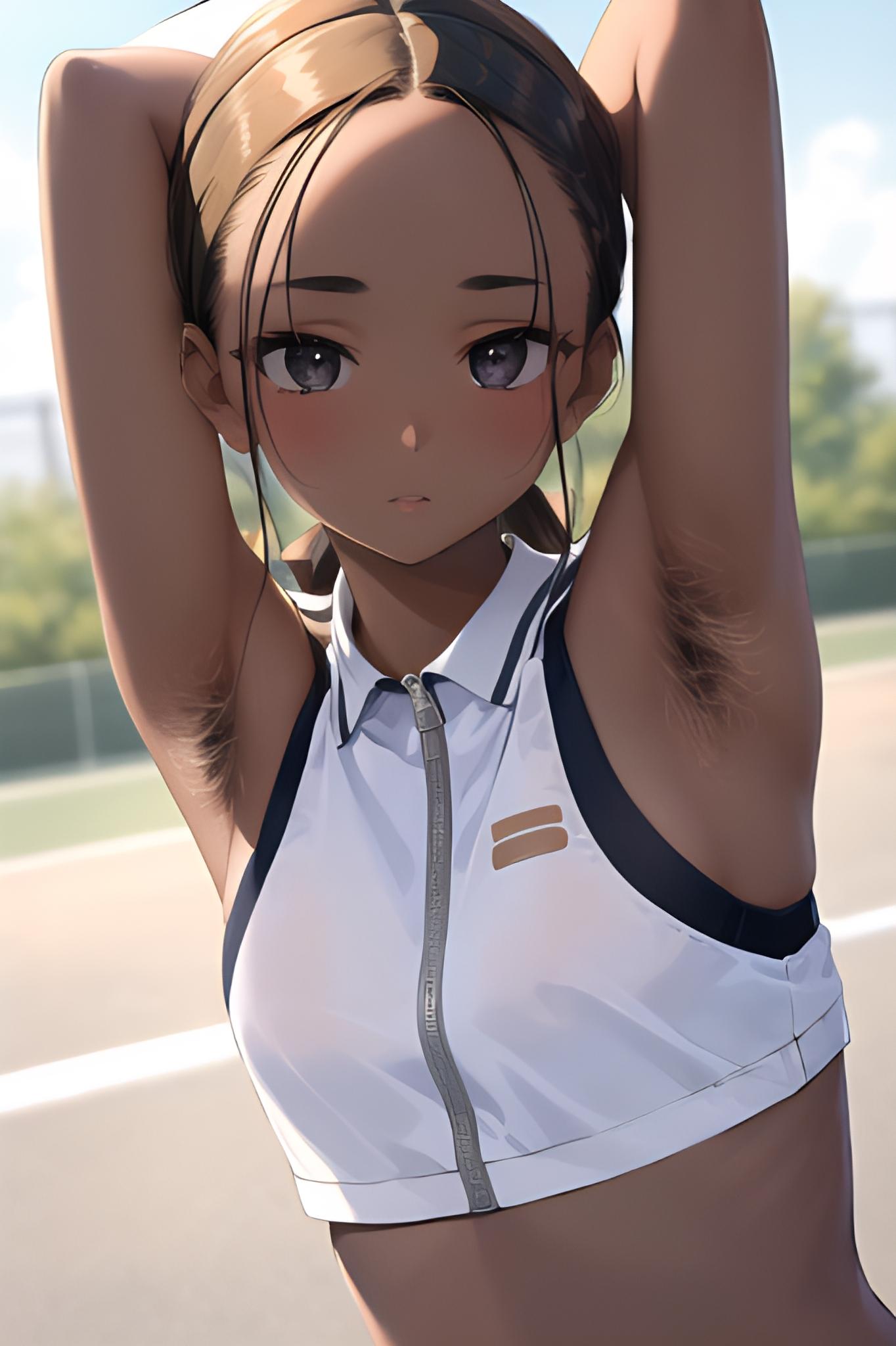 テニス部の脇毛の子③