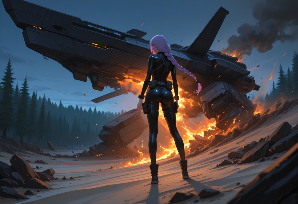 自立自動自爆型戦艦が森に突撃