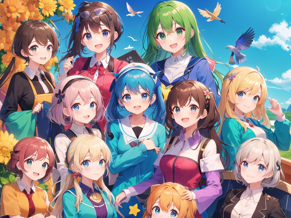 新作アニメのキービジュアル…的な