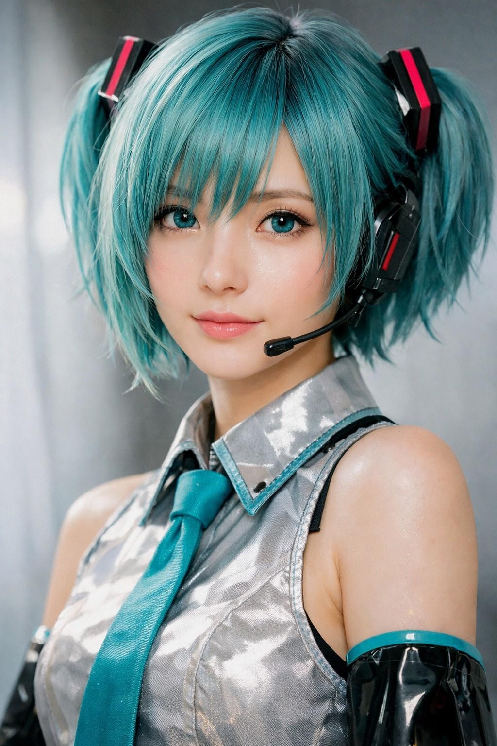 ショートツインテ初音ミクお姉やん