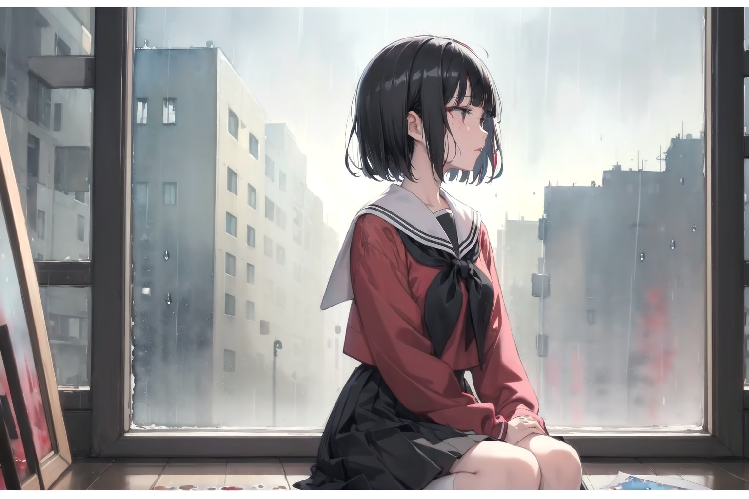 雨 | の人気AIイラスト・グラビア