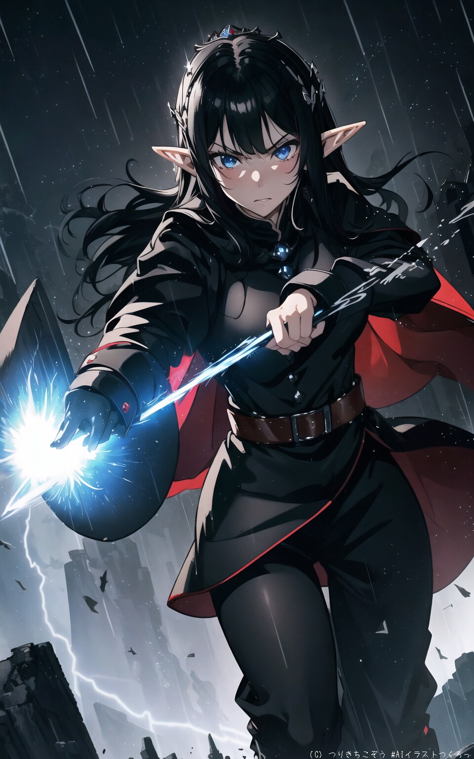 怒りの雷魔法使いエルフ　(１)