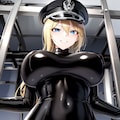 金髪ロングのドSなラバースーツ女看守様に監禁されたいHolara 2枚目