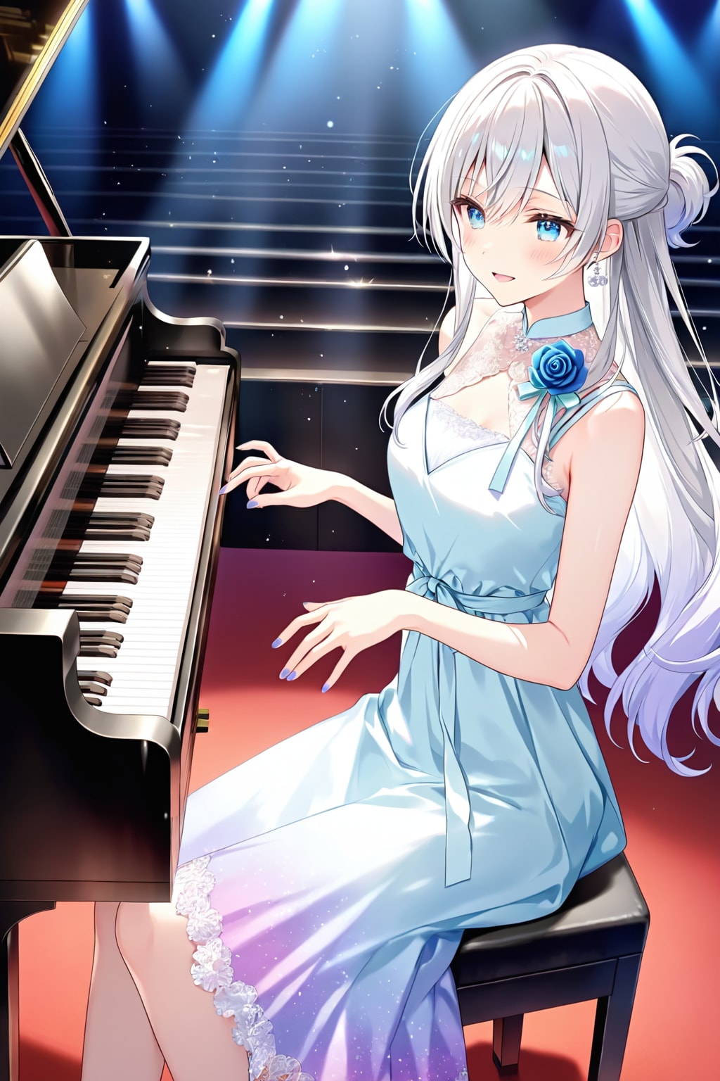 テストを兼ねて演奏風景