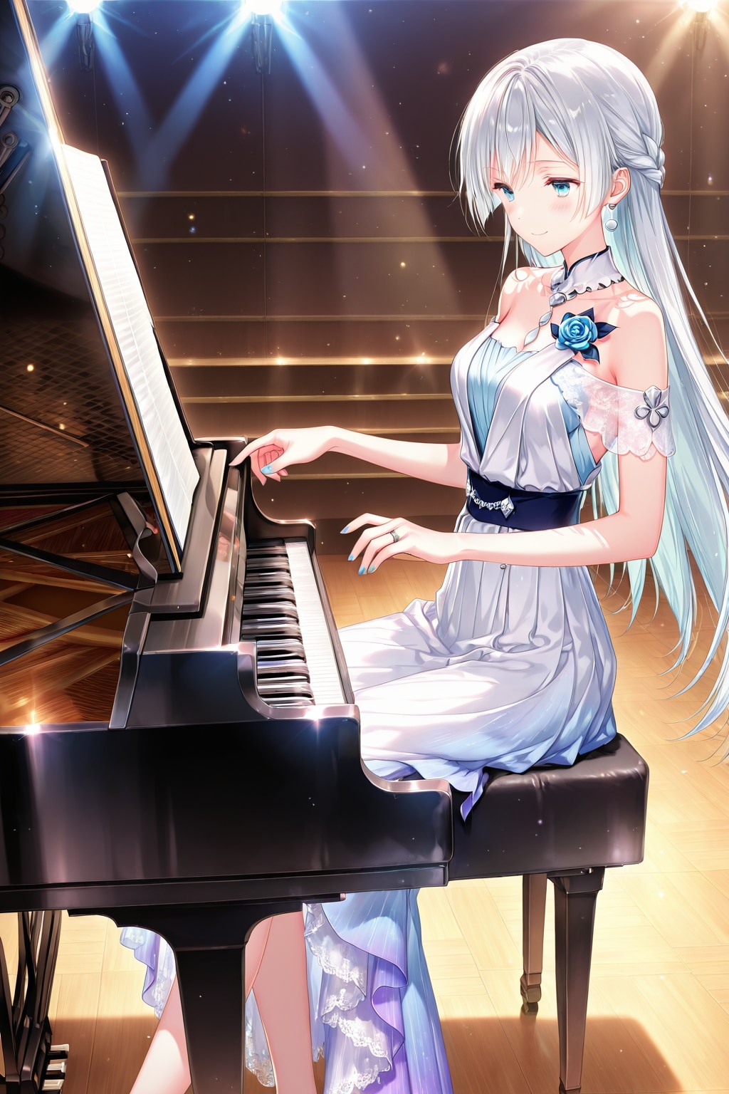 テストを兼ねて演奏風景