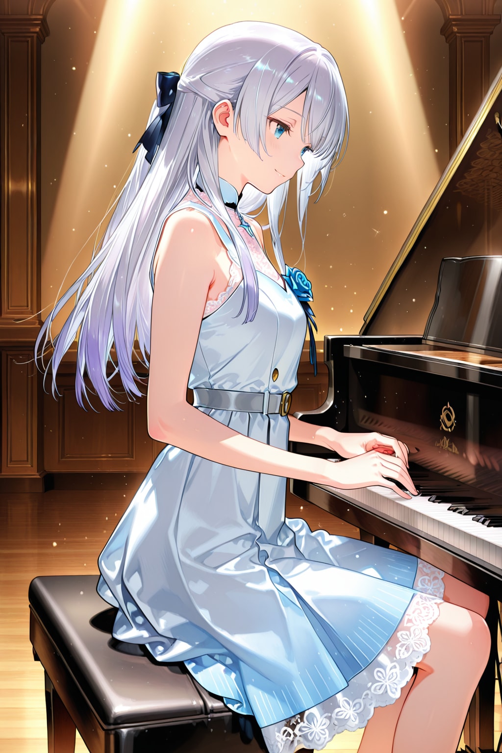 テストを兼ねて演奏風景