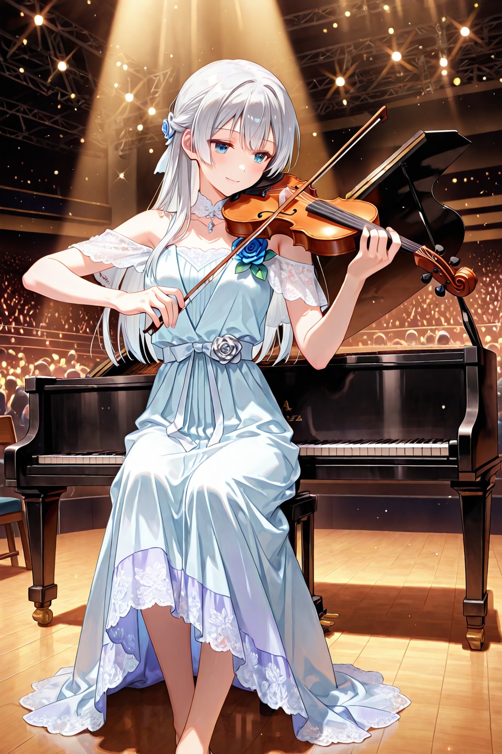 テストを兼ねて演奏風景