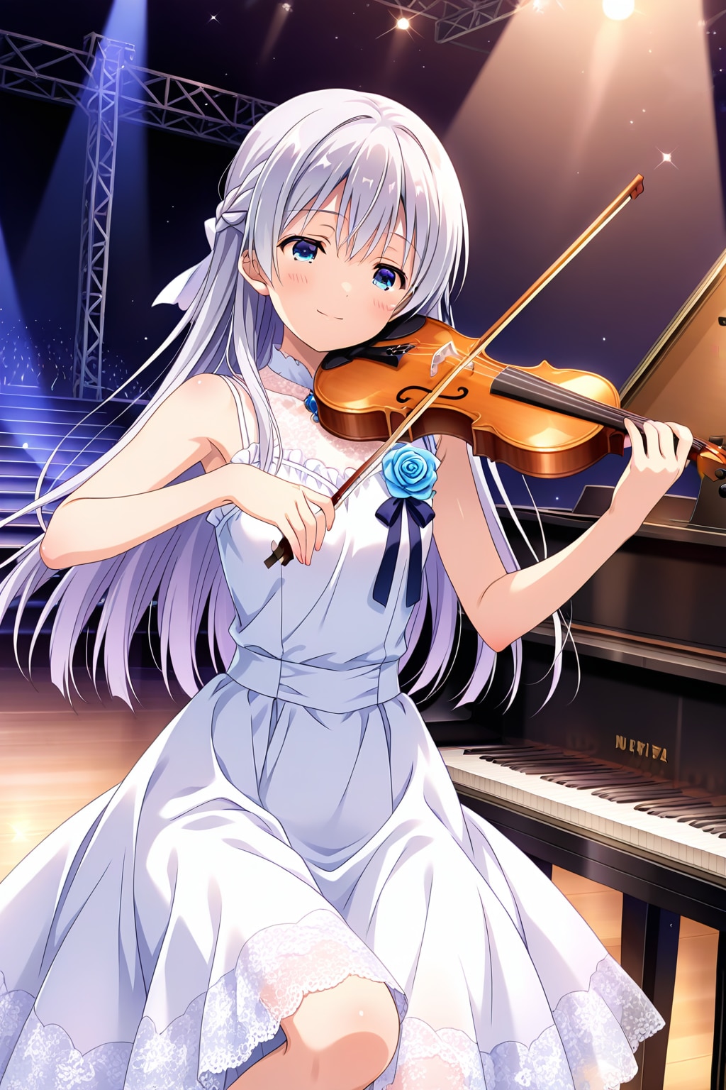 テストを兼ねて演奏風景