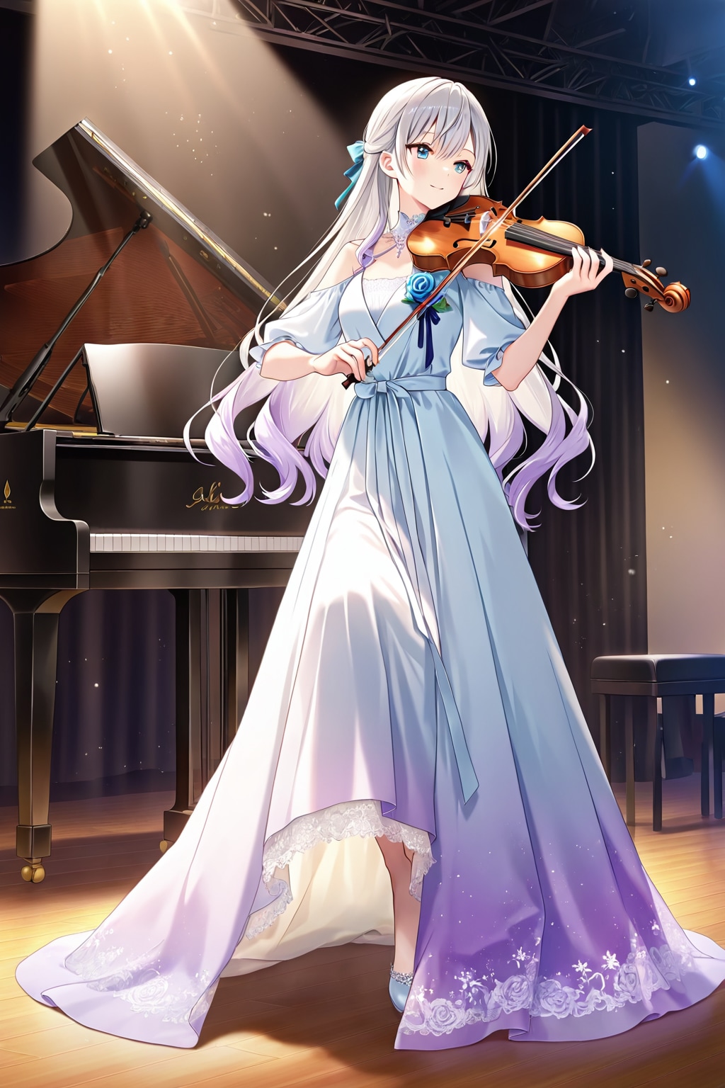 テストを兼ねて演奏風景