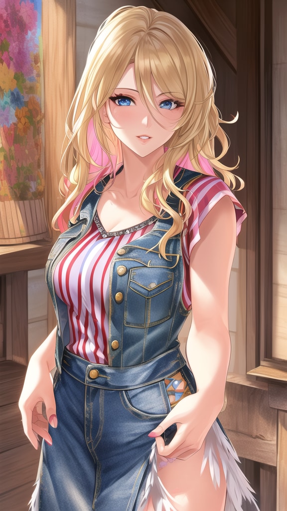 スタイリッシュな金髪グラビアモデル | の人気AIイラスト・グラビア