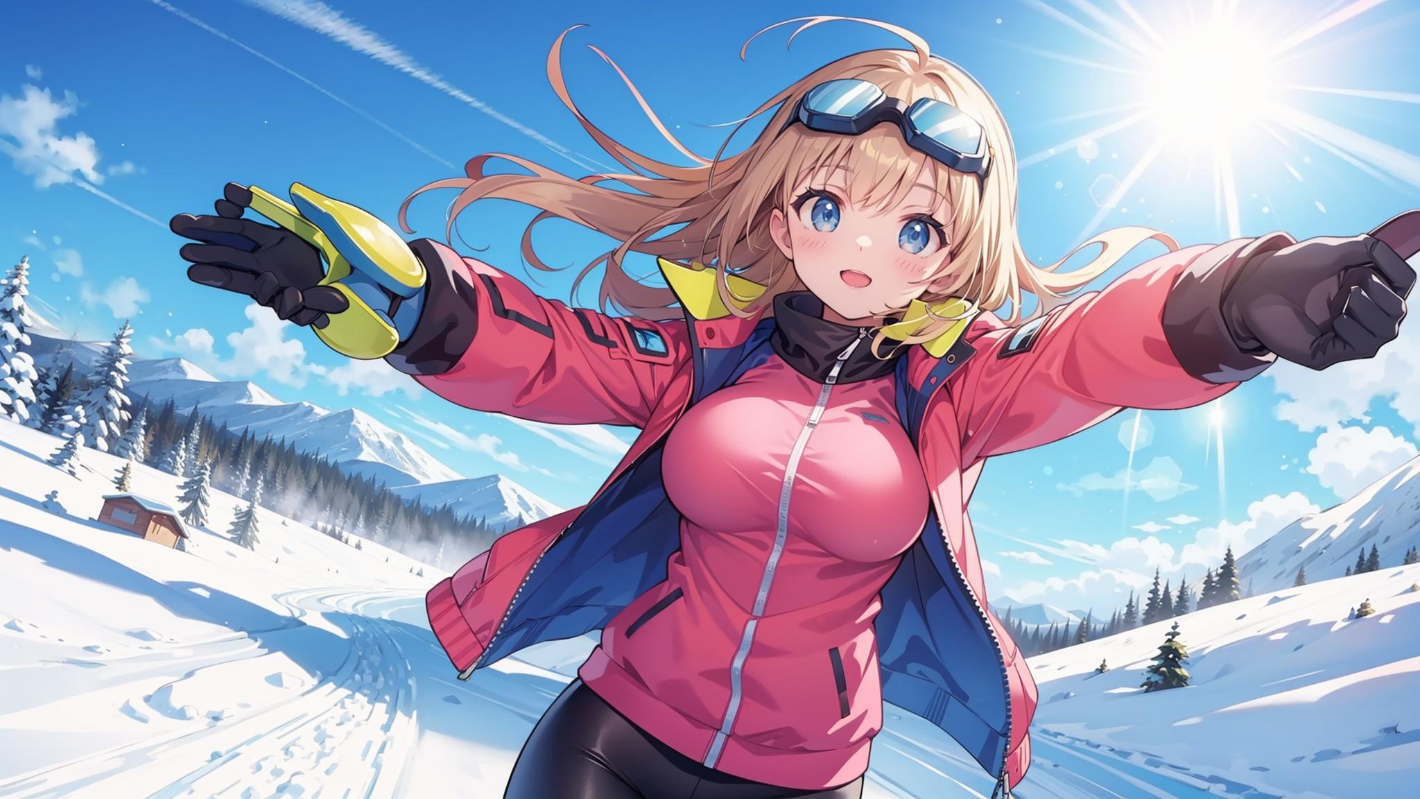 スノボ女子 | の人気AIイラスト・グラビア